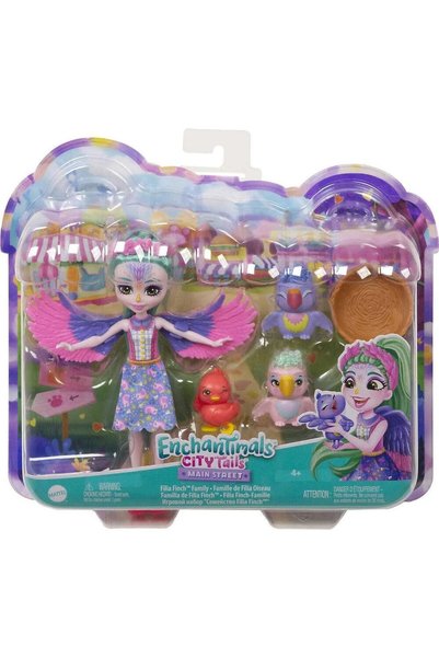 mattel Papusa fashion HKN15, Multicolor, cu 4 accesorii si 3 pasari, Varsta r...
