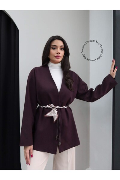 ESRAHELVACI Foulard Belted Jacket