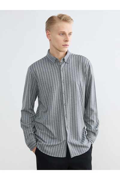 LC Waikiki Timeless Clothing & Timeless Choices Slim Fit Striped Men's Shirt
