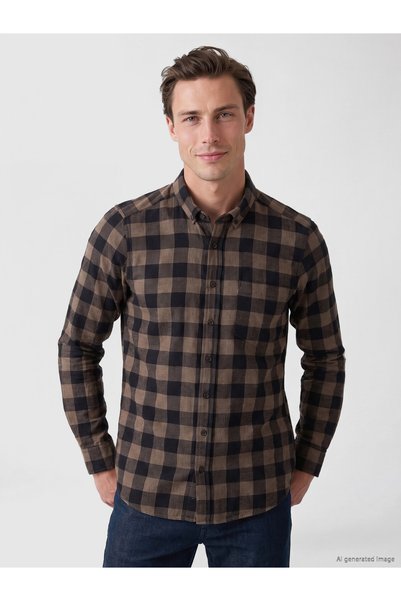 LC Waikiki Timeless Clothing & Timeless Choices Standard Fit Checkered Embroi...