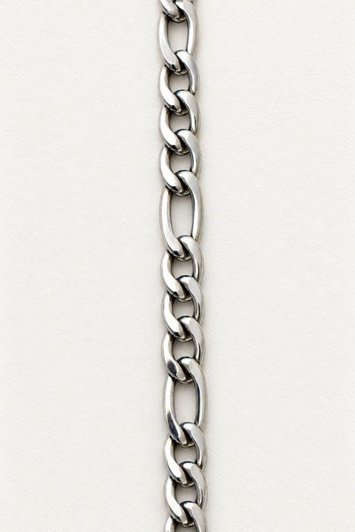 stainless steell Taşsız Sade Zincir Bileklik 316L Paslanmaz Çelik Gümüş Renk Ayarlanabilir - Unisex