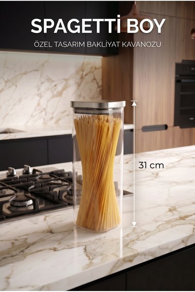 color house 12 Pcs Vacuum Steel Lid Borosilicate Glass Spaghetti Boy Luxury L...