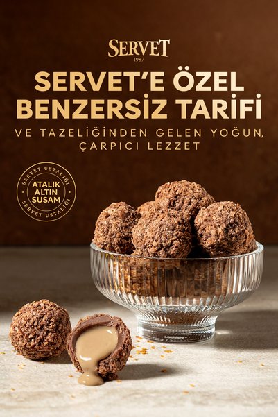 Servet Tahinli Trüf Çikolatası 95g