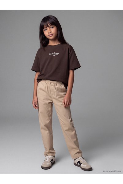 LC Waikiki Özmarka New Season Beige Regular Fit Girls' Pants