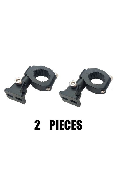 Choice 2 pieces Motorcycle Headlight Spotlight Mount Bracket Motorbike Head L...