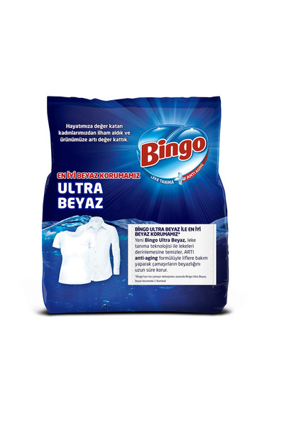 Bingo Matik Toz Çamaşır Deterjanı 4 kg Ultra Beyaz 2'li