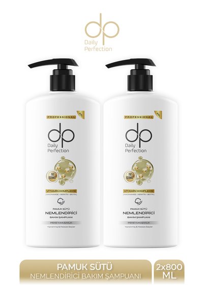 dp Daily Perfection Shampoo Cotton Milk 800 ml X 2 Pieces