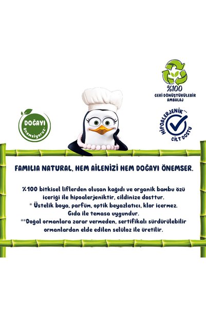 Familia Plus Natural 40'lı Tuvalet Kağıdı