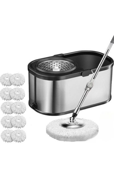 OEM Set Arvada MagicClean galeata mop cu centrifuga si rotatie 360 ​​de grade...