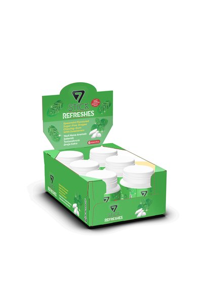 7 STICK 7STICK SEKERSIZ SPEARMINT AROMALI DRAJE SAKIZ 60 PCS (6Adet)
