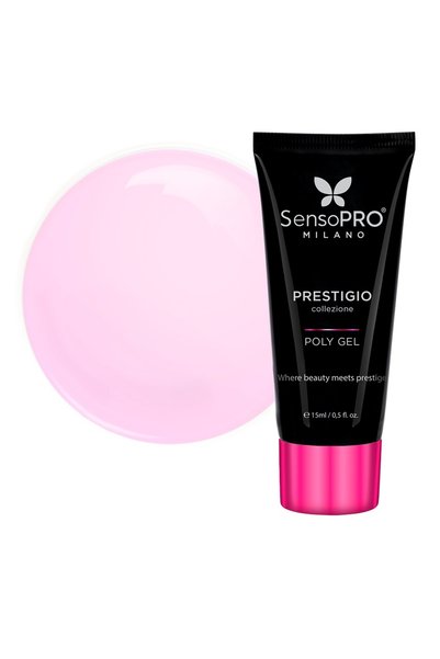 SensoPRO Milano Polygel PRESTIGIO - Roz Lăptos, 15ml