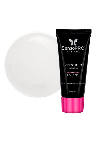 SensoPRO Milano Polygel PRESTIGIO - Alb Lăptos, 50ml
