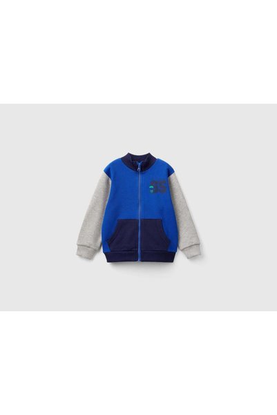 United Colors of Benetton Boys' Long-Sleeve Zip Sweater