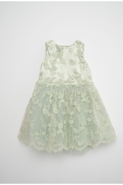 Yola Infant Girls Sleeveless Embroidered Dress