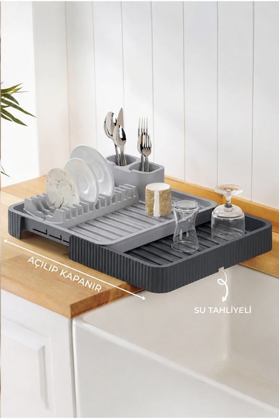NESS HOME Sürgülü Tezgah Üstü Açılıp Kapanabilen Bulaşıklık