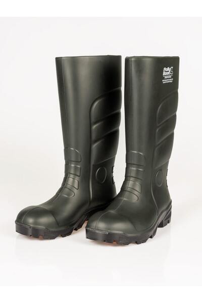 Polly Boot Unisex Vega S5 Haki Çelik Burun Ve Tabanlı İş Çizmesi Kaymaz Dayan...