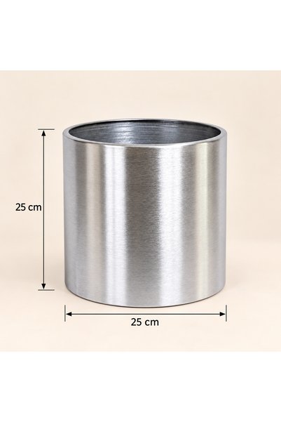 ERHAN FLOWERS 25×25 Galvanizli Metal Sık Saksi