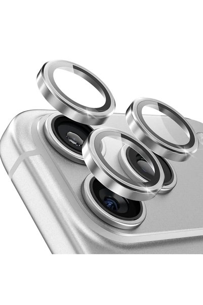 GrandMobile Protecție Cameră Metalică Argintie pentru iPhone 17 Pro/ 17 Pro Max