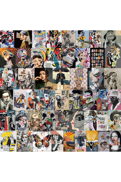 Choice 50PCS 50PCS Modern Art Magazine Cover Graffiti Stickers Phone Case/Ska...