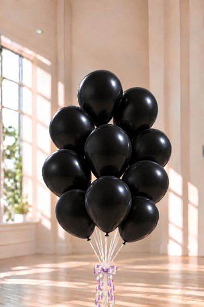 Patladı Gitti 12 inch black balloon 10 pieces