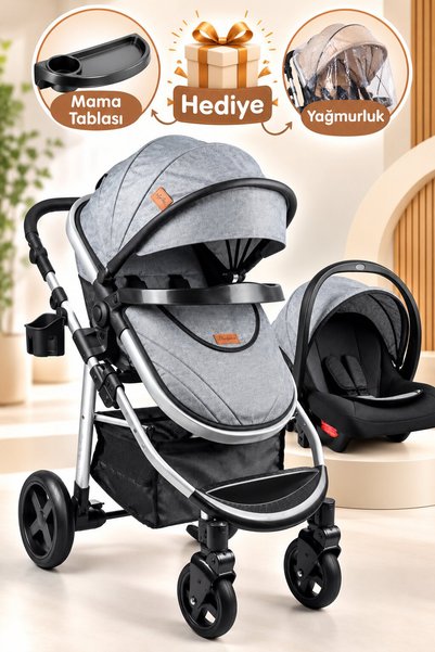 Baby Home 950 Tayla 6 In 1 Mama Tablalı Çift Yönlü Travel Sistem Bebek Arabası