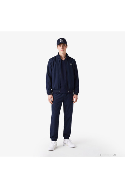 Lacoste Erkek Slim Fit V Yaka Lacivert T-Shirt