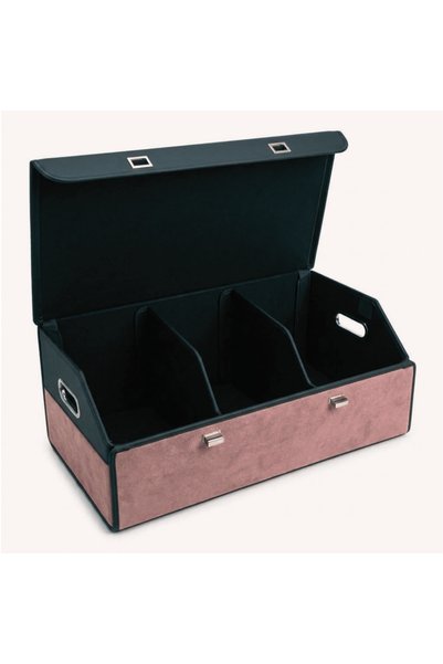 GlossCar Organizator Portbagaj Auto Premium, 75x30x30 cm, Piele Ecologică Imp...