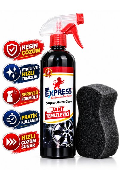 Drexpress Premium Jant Temizleyici Parlatıcı Spreyli 500 ml Etkili Kalıcı Tem...