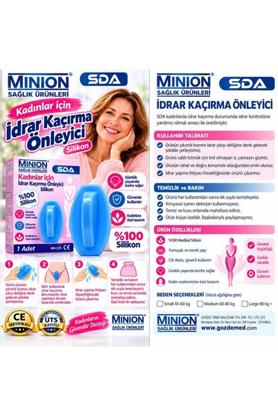 Minion Silikon İdrar Kaçırma Önleyici Large 2'li Eko Paket
