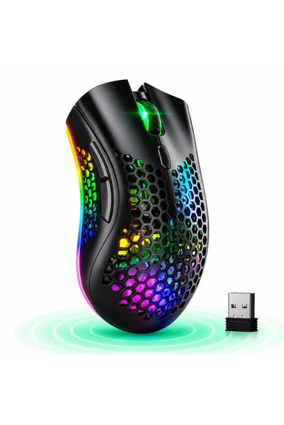 Timebox Mouse de gaming wireless 95g FastCharge USB 2.4GHz RGB 2 butoane prog...