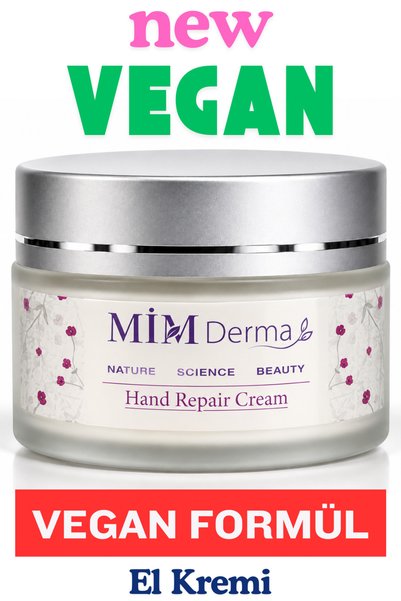 MİM Derma Shea El Kremi, %20 Shea Yağı İçeren Vegan Besleyici Onarıcı ve Neml...