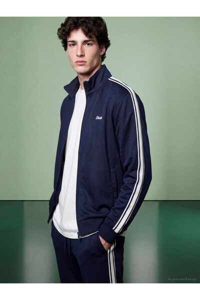 LC Waikiki Uzg Store's Men's Zipper Sweatshirt with High Collar for Style Ent...