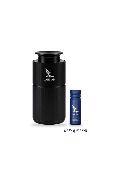 Larnah فواحة السيارة والمساحات الصغيرة LC100 – أسود + زيت عطري 15 مل هدية