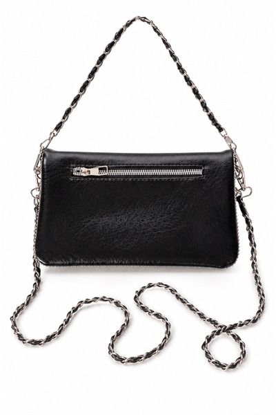 Nevalia Women's Foldable Wing Detail 3-Way Use Shoulder Bag with Double Strap...