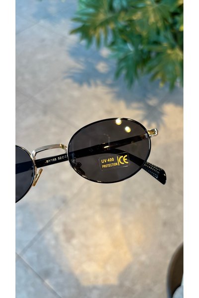 funeyes Belen Oval Gold Frame Sunglasses 52 Ekartman Unisex (Limited Stock)