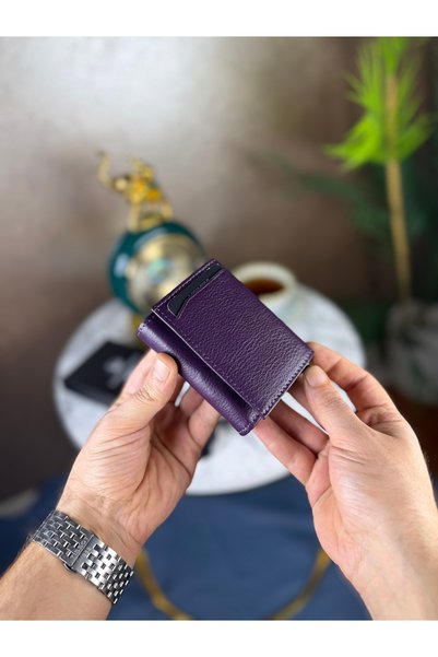 LORİS POLO Hakiki Unisex Mekanizmalı Deri Cüzdan
