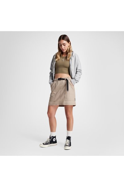 Converse Harbor Mini Skirt Kadın Kahverengi Etek