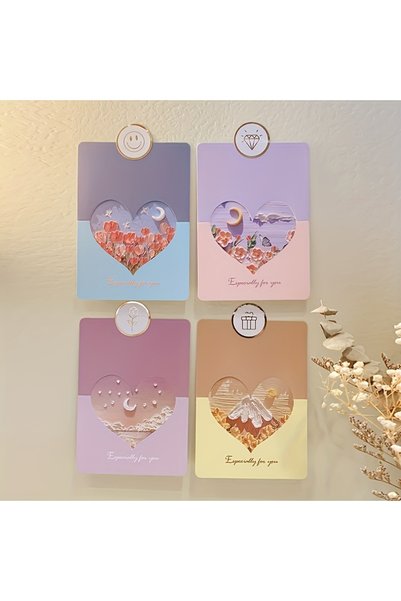 Choice 20 random colors 20 Warm 3D Oil Painting Cards - Unique Raised Pattern...