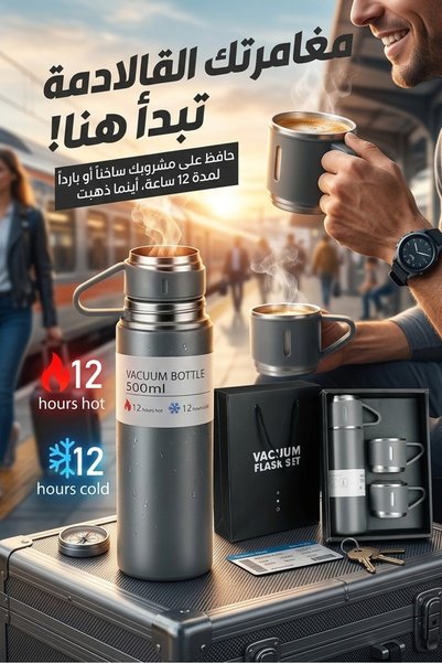 Primo Plus Coffee Mug with Handle for Hot and Cold Drinks Grey Colour