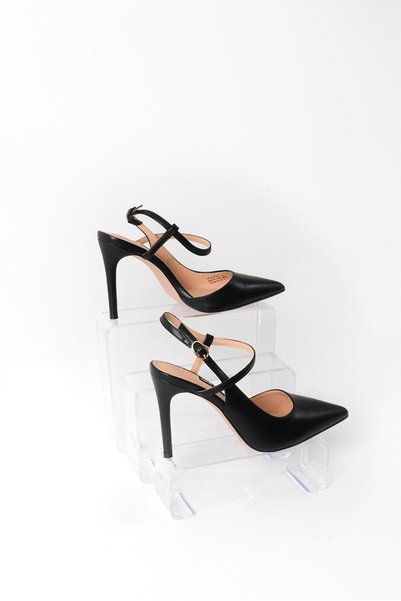 Rafiste Set de 3 suporturi pentru pantofi, transparente