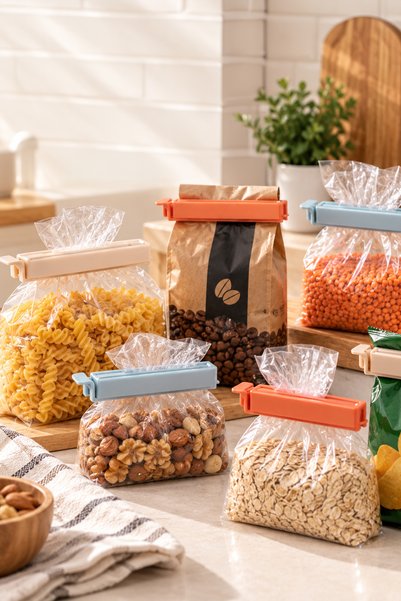 Porsima L-00733 10-Piece Bag Sealing Clip - Packaging Bag Sealing Apparatus L...