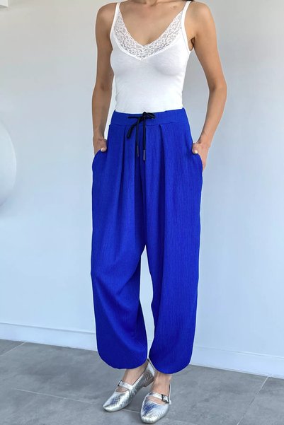 TOZLU Elastic Waist Shalwar Trousers