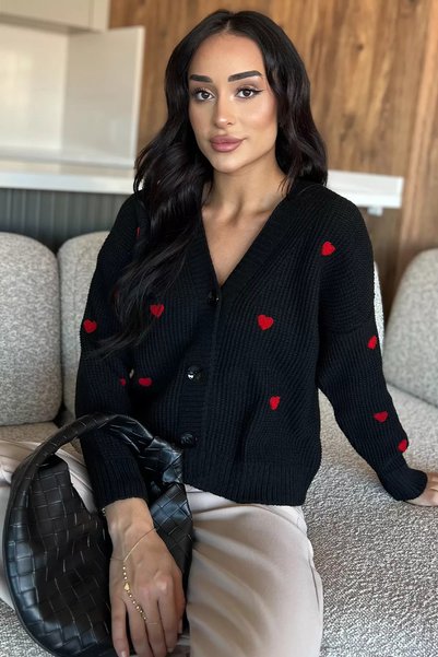 GÜLSELİ Embroidered Knitwear Cardigan