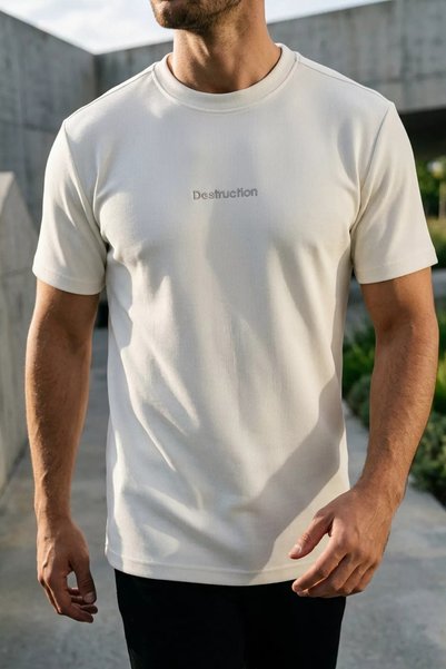 TOZLU Pre-Embossed Printed T-Shirt