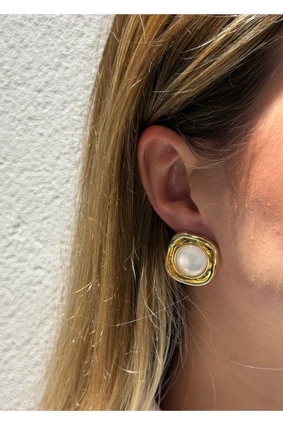 KİLİGİSTANBUL Gold Color Earrings 2.5 cm