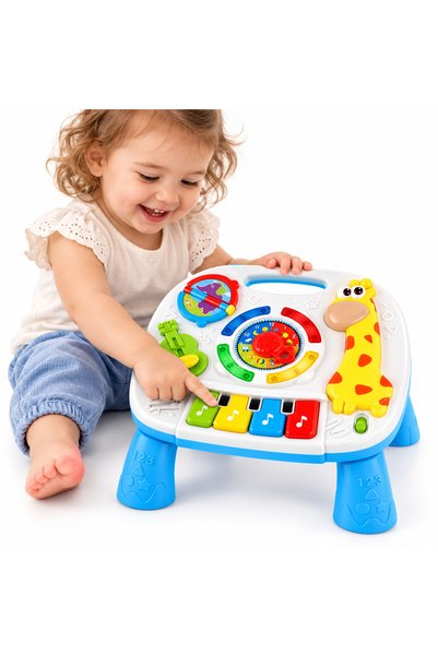 Creative Toys Centru de joaca, Masunta Interactiva: Sunete, Lumini Pian, Chit...