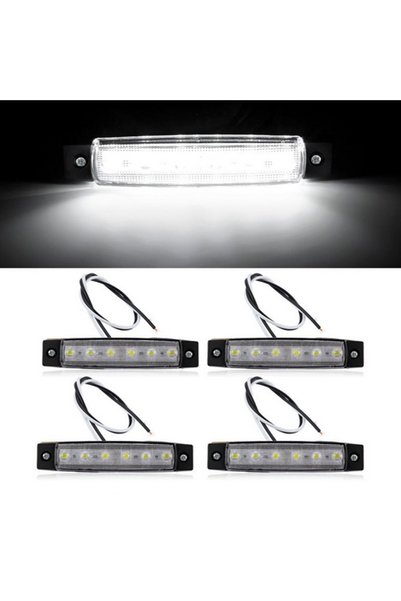 Choice 4 PCS Marine Grade 12 Volt Large Waterproof Car Cool White LED Univers...
