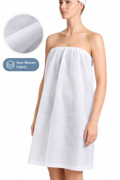 LA PERLA TECH Elastic Spa Disposable Waxing Gown -10 Pcs