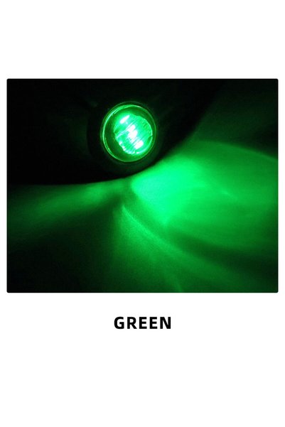 choice2 Green 10PCS 24V LED Side Marker Indicators Light Truck Warning Tail L...