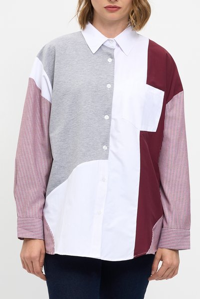 HANIQA Women's Piece Detailed Shirt